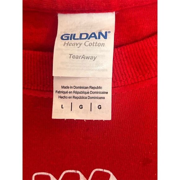 Crow Bar Ybor City Rooster Graphic T-Shirt Men's Red Short Sleeve Crew Neck Lrg - Picture 3 of 6